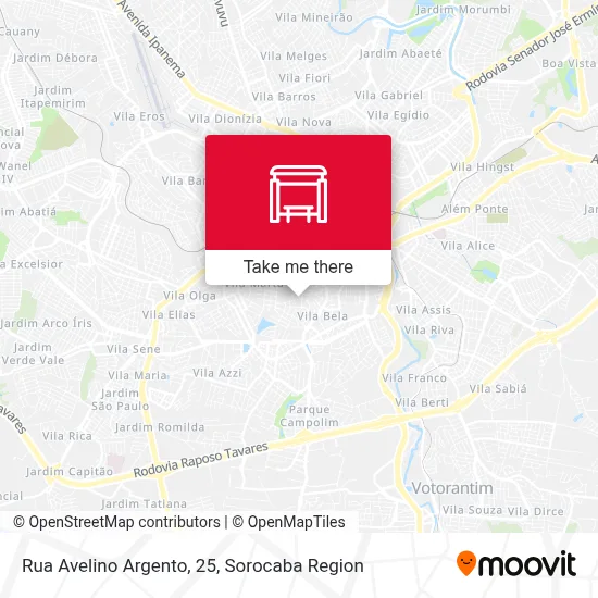 Rua Avelino Argento, 25 map