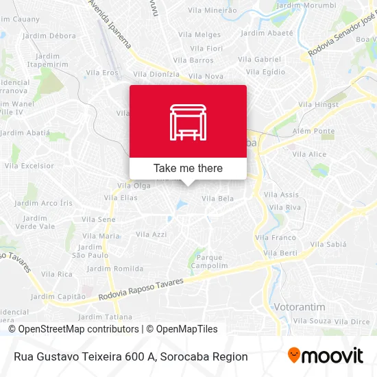 Rua Gustavo Teixeira 600 A map