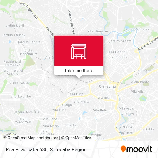 Rua Piracicaba 536 map