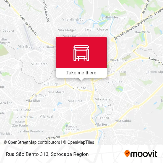 Rua São Bento 313 map