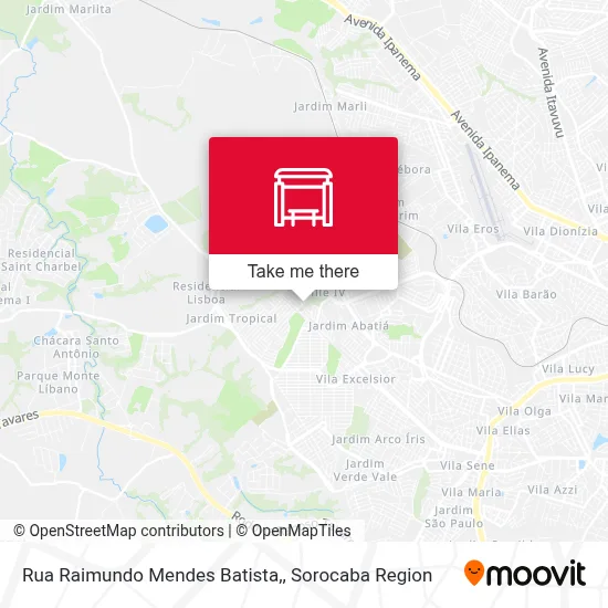 Rua  Raimundo Mendes Batista, map