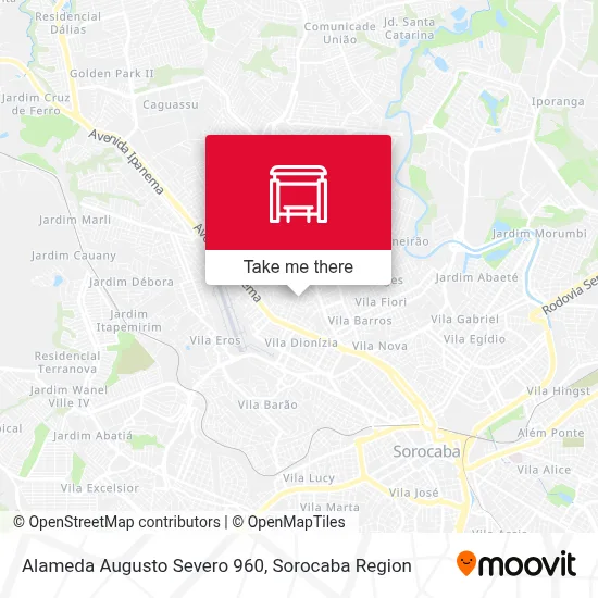 Alameda Augusto Severo 960 map