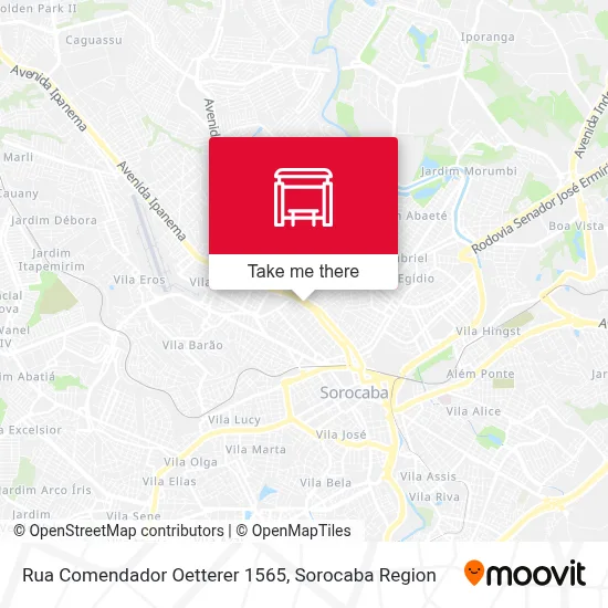 Rua Comendador Oetterer 1565 map