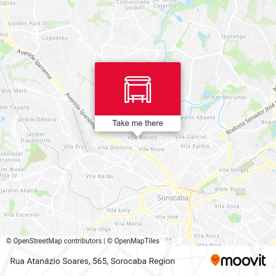 Rua Atanázio Soares, 565 map