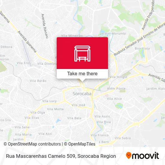 Rua Mascarenhas Camelo 509 map