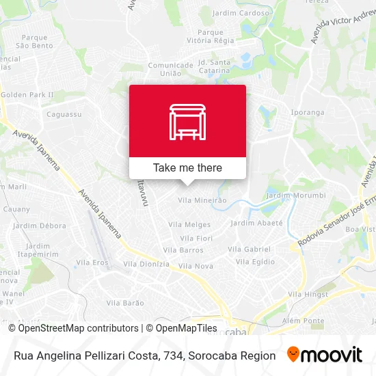 Rua Angelina Pellizari Costa, 734 map