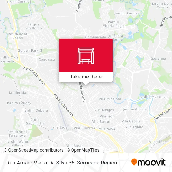 Rua Amaro Viêira Da Silva 35 map