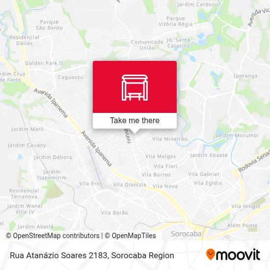 Rua Atanázio Soares 2183 map
