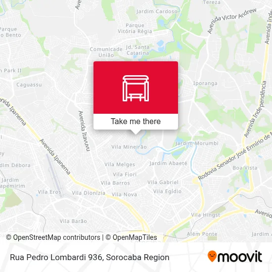 Rua Pedro Lombardi 936 map