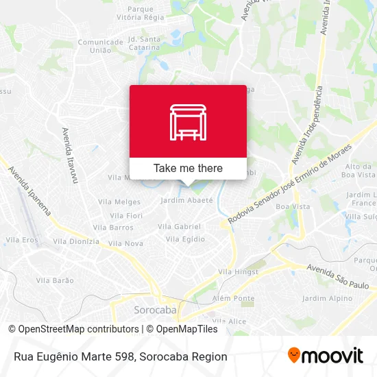Rua Eugênio Marte 598 map