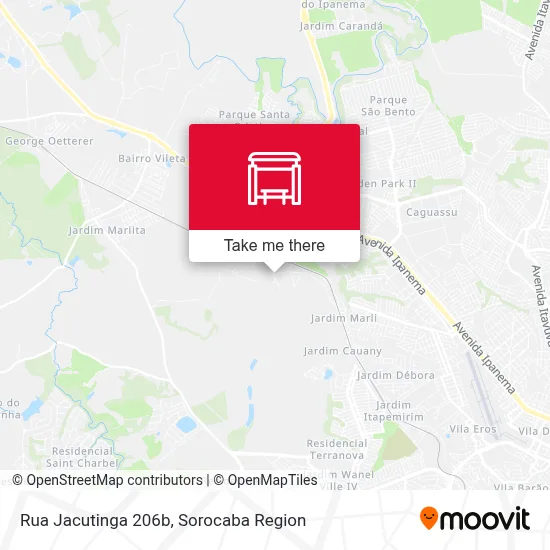 Rua Jacutinga 206b map
