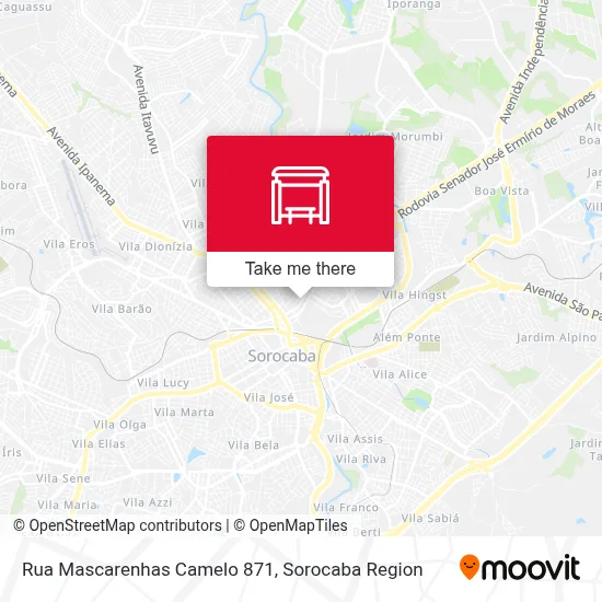 Rua Mascarenhas Camelo 871 map