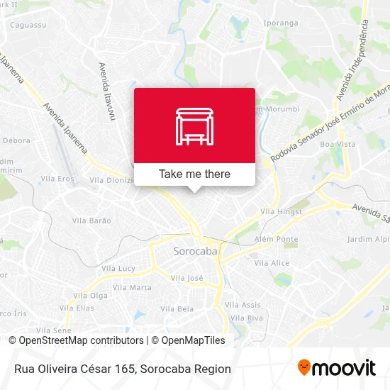 Rua Oliveira César 165 map