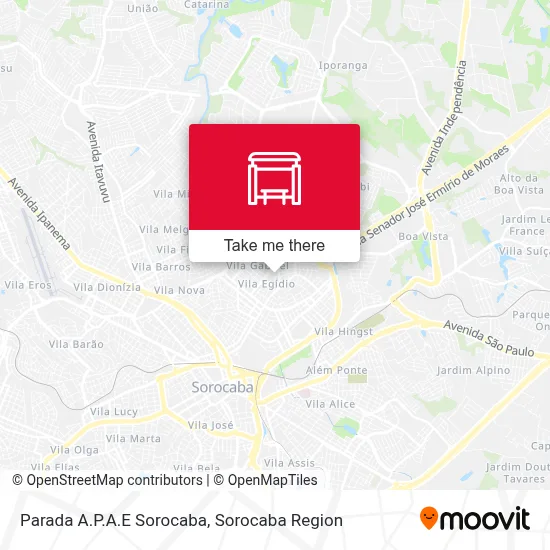 Parada A.P.A.E Sorocaba map