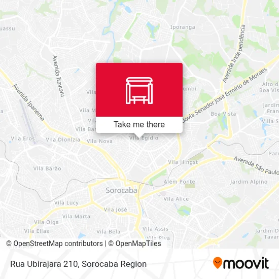 Rua Ubirajara 210 map