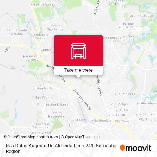 Rua Dúlce Augusto De Almeida Faria 241 map