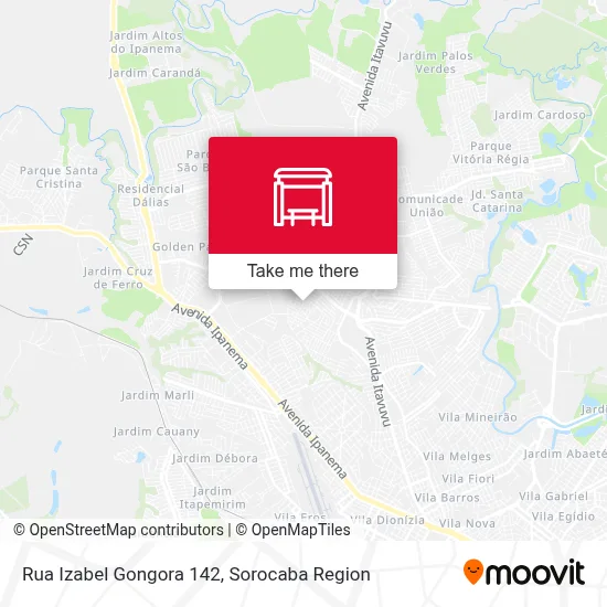 Rua Izabel Gongora 142 map