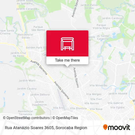 Rua Atanázio Soares 3605 map
