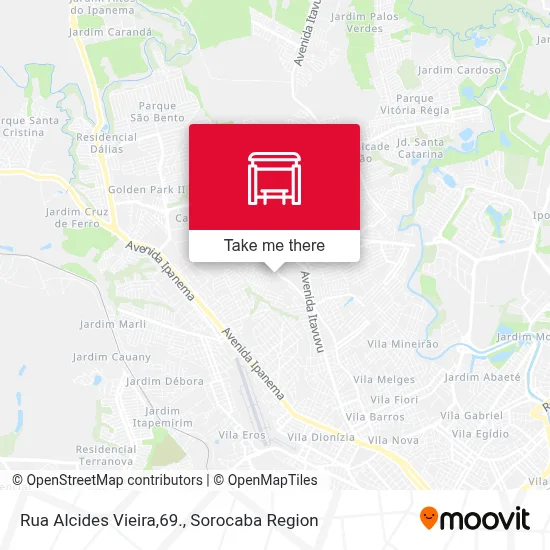 Rua Alcides Vieira,69. map