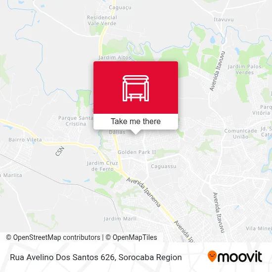 Rua Avelino Dos Santos 626 map