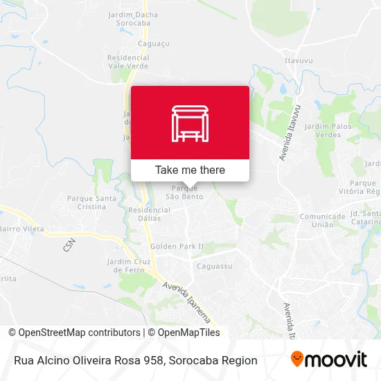 Rua Alcino Oliveira Rosa 958 map