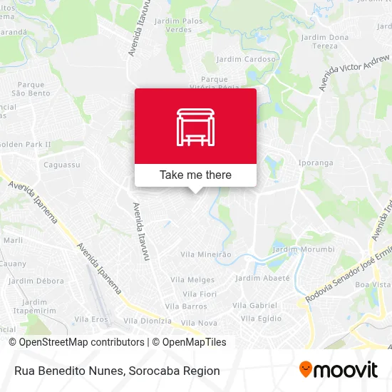 Rua Benedito Nunes map