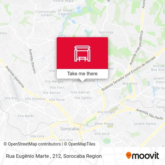 Rua Eugênio Marte , 212 map