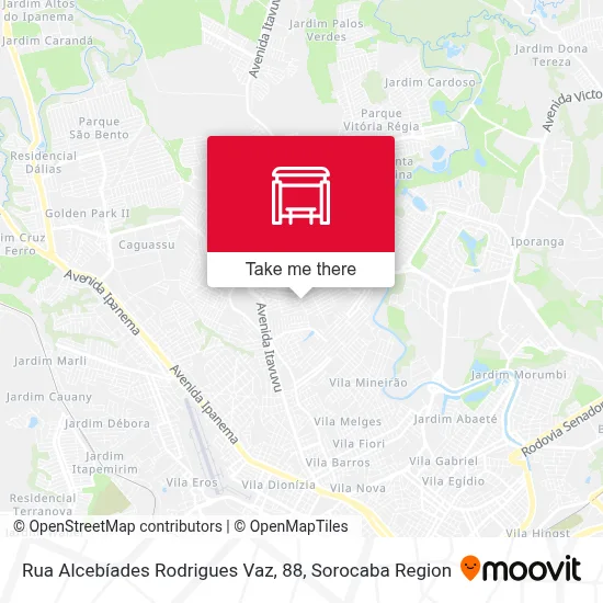 Rua  Alcebíades Rodrigues Vaz, 88 map