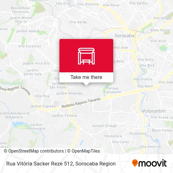 Rua Vitória Sacker Reze 512 map
