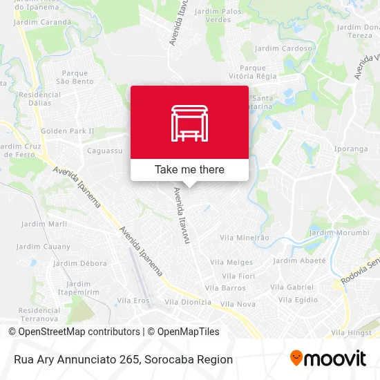 Rua Ary Annunciato 265 map