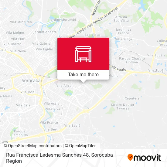 Rua Francisca Ledesma Sanches 48 map