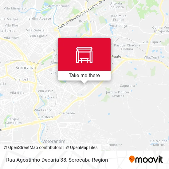 Rua Agostinho Decária 38 map