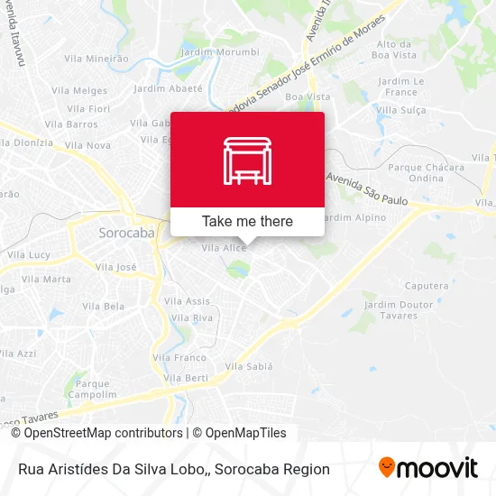 Rua Aristídes Da Silva Lobo, map