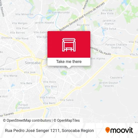 Rua Pedro José Senger 1211 map