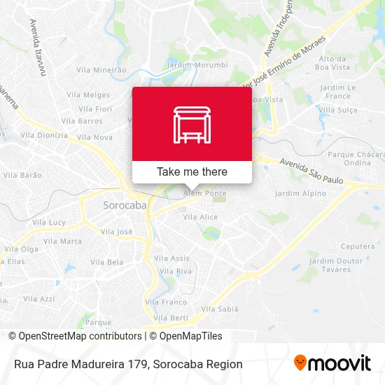 Rua Padre Madureira 179 map