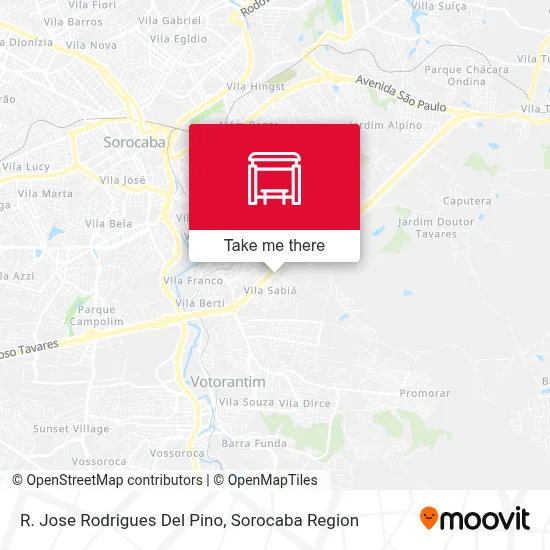 R. Jose Rodrigues Del Pino map