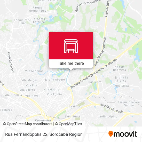 Rua Fernandópolis 22 map