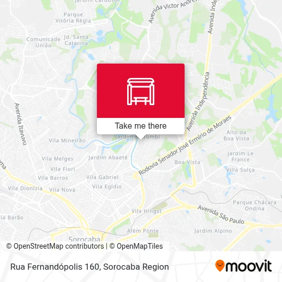 Rua Fernandópolis 160 map