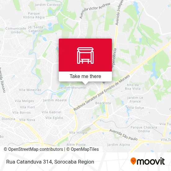 Rua Catanduva 314 map