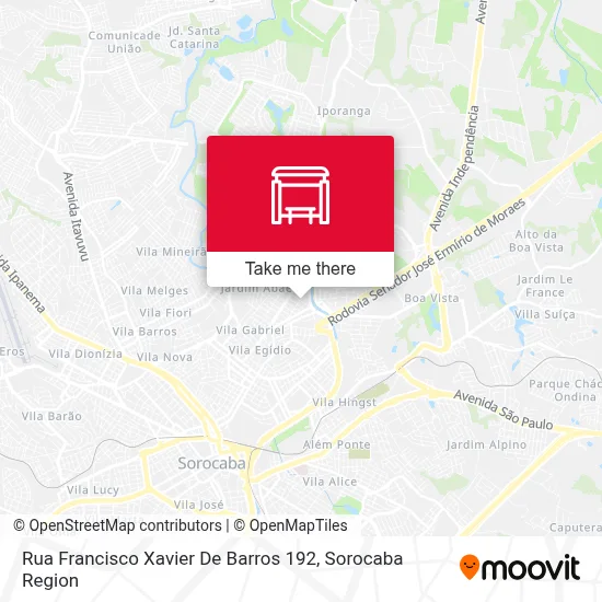 Rua Francisco Xavier De Barros 192 map