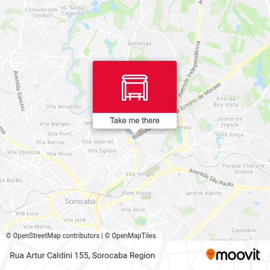 Rua Artur Caldini 155 map