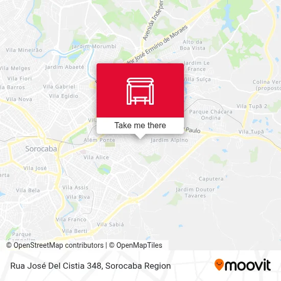 Rua José Del Cistia 348 map