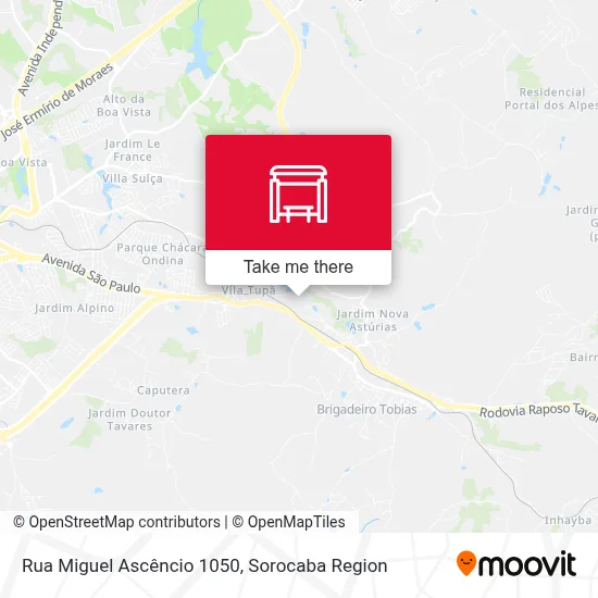 Rua Miguel Ascêncio 1050 map