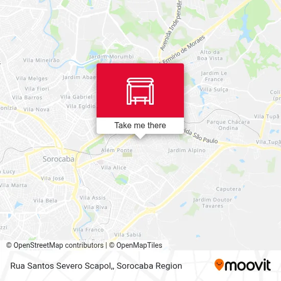 Rua Santos Severo Scapol, map