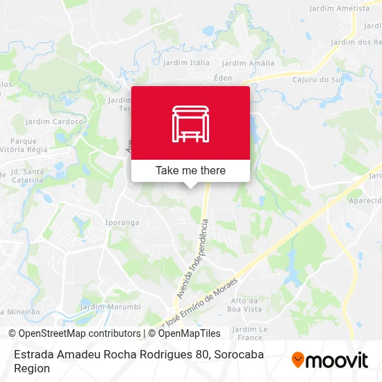 Estrada Amadeu Rocha Rodrigues 80 map