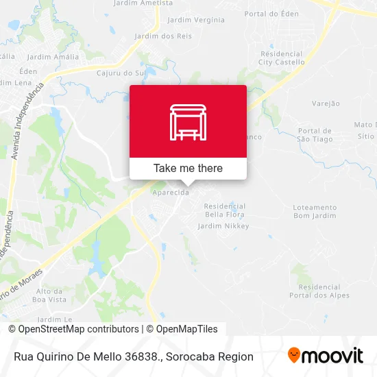 Rua Quirino De Mello 36838. map