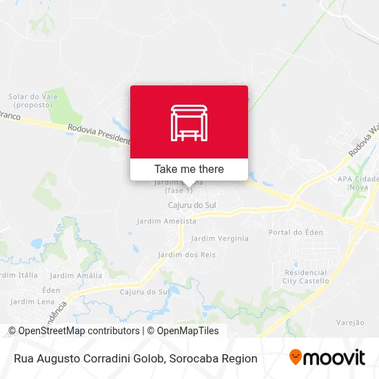 Rua Augusto Corradini Golob map