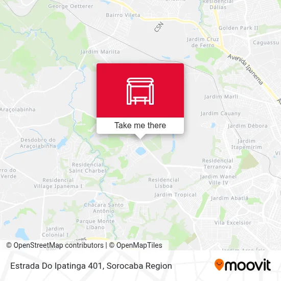 Estrada Do Ipatinga 401 map