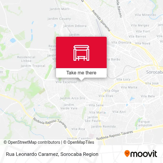 Rua Leonardo Caramez map