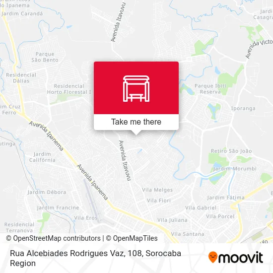 Rua  Alcebiades Rodrigues Vaz, 108 map
